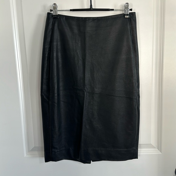 VINTAGE The Limited | Black vegan leather pencil skirt!!! NWOT - Picture 1 of 6